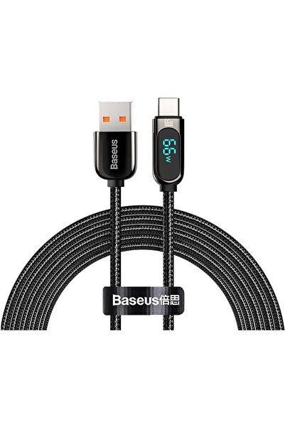 Baseus Cablu de afișare USB la tip C, 66W, 2m, negru