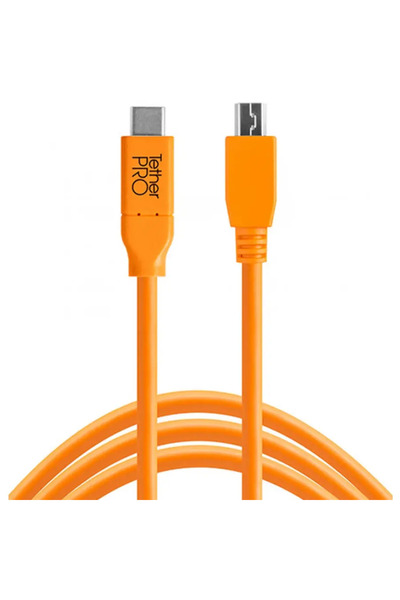 Tether Tools USB-C to 2.0 Micro-B 5-Pin 4.6m portocaliu