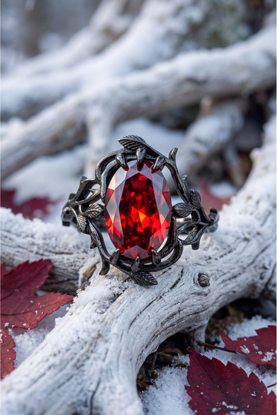 Shelby Silver Scarlet Vow 925 Ayar Gümüş Yüzük