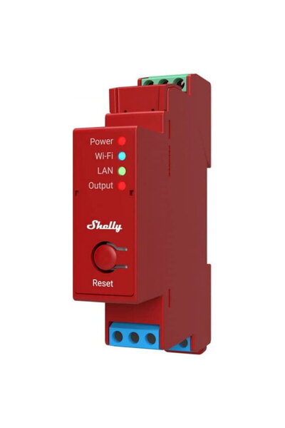 Shelly Releu WiFi, LAN si Bluetooth Pro 1PM, Din Rail, 1 canal cu masurarea e...
