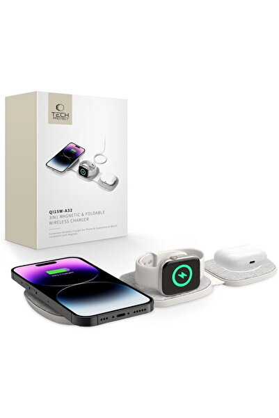 Tech-Protect USB-C to USB-C Cable Included Qi 3-in-1 MagSafe for Smartphone /...