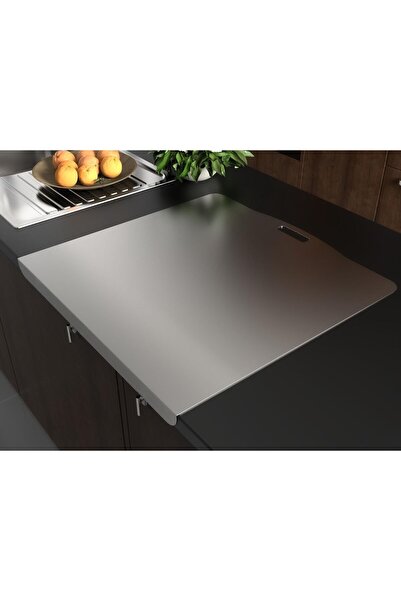 Farmtokid Paslanmaz Çelik Tezgahlık – Çift Yüzey 60x60cm - 304 Kalite