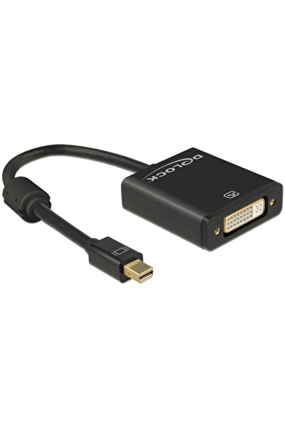 DELOCK Adaptor DVI - Mini DisplayPort - 4K - 20cm - negru