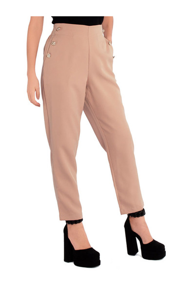 london Rag Women Peach semi casual straight pants