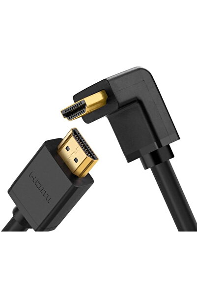 Ugreen Cablu HD103 HDMI la HDMI unghiular, 4K, 1m (negru)