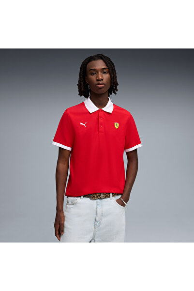Puma Scuderia Ferrari Men's Red Polo T-Shirt (634248-02)