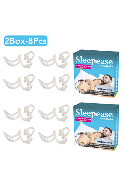 Choice4 علبة من قطعتين - 8 قطع من موسعات الأنف المصنوعة من السيليكون، مشابك أ...