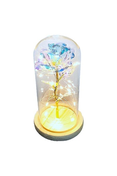 OEM Inel Deliny® placat cu aur, cu lumină LED în cupolă de sticlă