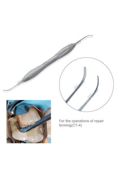 choice2 ملعقة راتنج أسنان رمادية فاتحة اللون، قطعة واحدة، بمقبض سيليكون، ملاع...