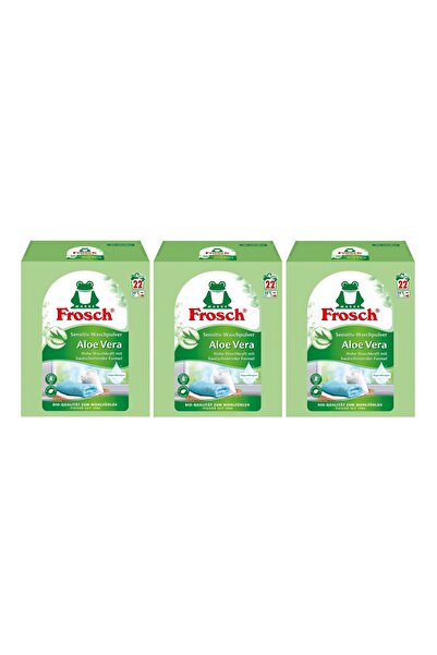Frosch Aloe Vera Hassas Toz Çamaşır Deterjanı 1,45 kg–22 Yıkama x 3 Adet, Bit...