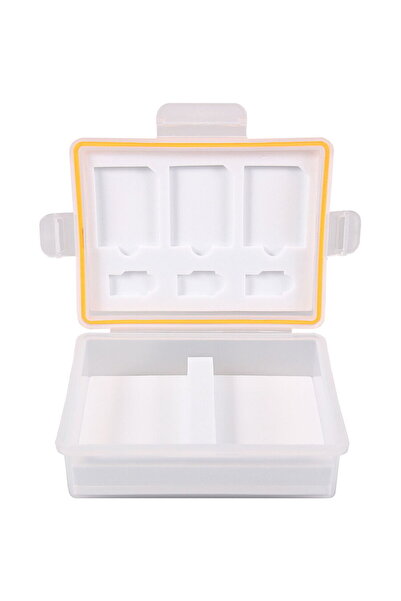 Patona Hard case for SD micro SD cards and 2x LP-E6 NP-FZ100 EN-EL15-1906 Bat...