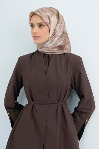 Armine Sura Pure Silk Scarf 9515 - 35 Cream Pastel Floral Pattern