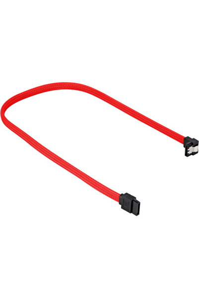 SHARKOON Cablu SATA III unghiular roșu - 45 cm