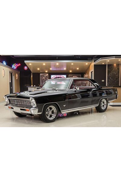 Sunman New Ray Collection 1 / 24 Scale 1964 Chevy Nova Black Ss Model Metal Car