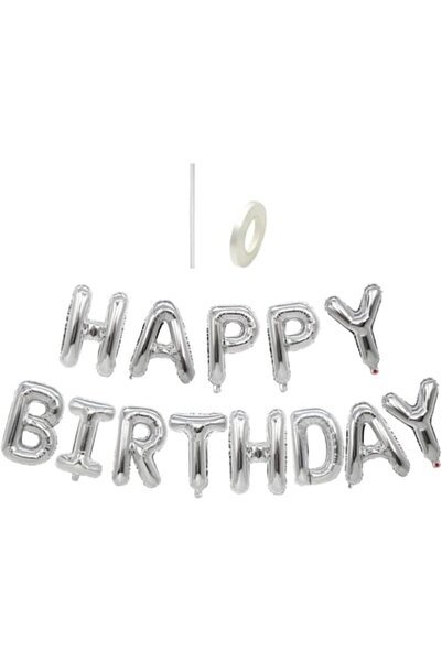 YinQin Set baloane LA MULȚI ANI, 40x40cm litera, Argintiu
