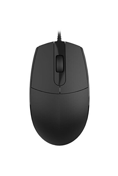 Omega OM439B – Mouse optic cu fir USB, 1000 DPI, 3 butoane + scroll, negru