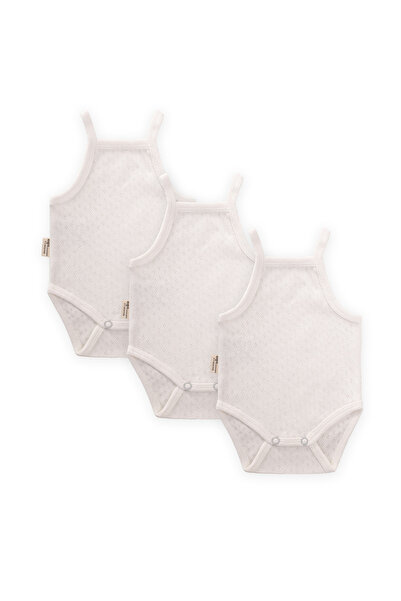 Cigit Triple Air Conditioned Bodysuit 0-3 Years Off-White