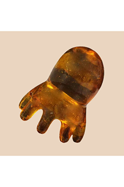 Choice مشط على شكل أخطبوط مصنوع من راتنج القهوة، مدلك لطيف لفروة الرأس، للعنا...