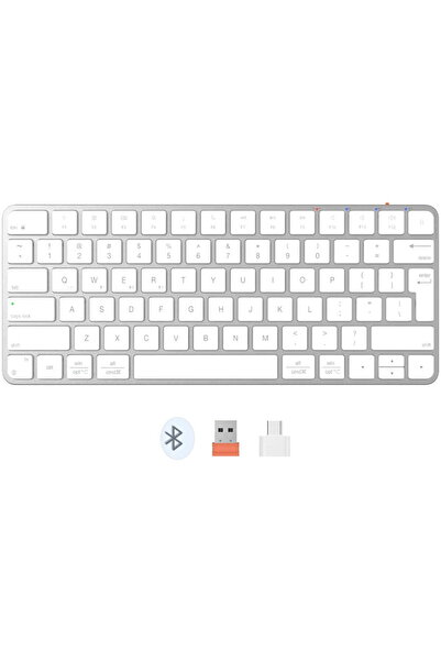 MeeTion Tastatura bluetooth slim K210MW, Alb
