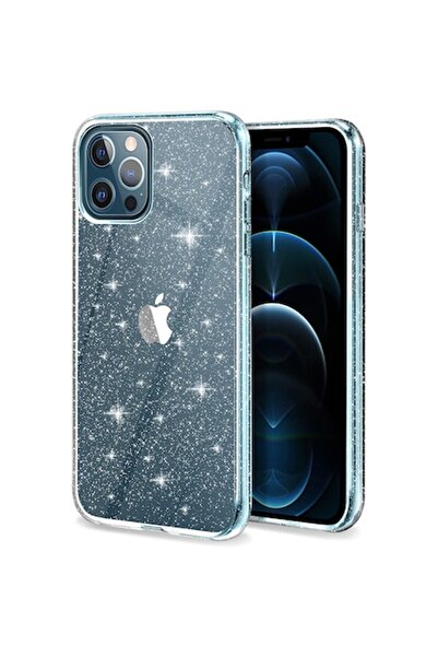 PhonePlusBG Γυαλιστερή θήκη για iPhone 12/12 Pro, γκλίτερ Lily Crystal