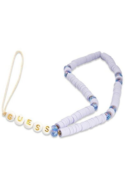 Guess Heishi Beads Lilac Phone Lanyard / Pendant