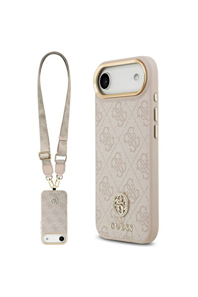 Guess Husă pentru iPhone 17 Air - Carcasă rigidă 4G cu logo cu strasuri și cu...