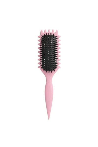 Choice pink Salon Styling Curly Hair Styling Brush Curl Hair Brush for Combin...