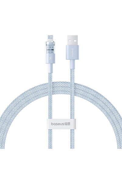 Baseus Cablu de încărcare rapidă Gem USB la IP 2.4A 1 m Albastru