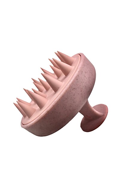 Choice فرشاة استحمام من السيليكون من قش القمح الوردي للعناية بنظافة جذور الشع...