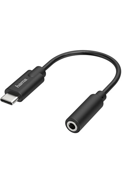 Hama Adaptor audio USB-C la 3,5 mm negru