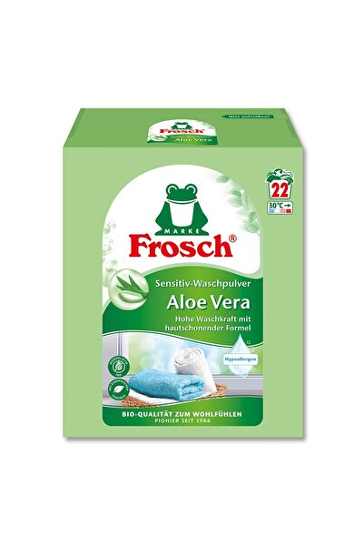 Frosch Aloe Vera Hassas Toz Çamaşır Deterjanı 1,45 kg – 22 Yıkama, Bitki Bazl...