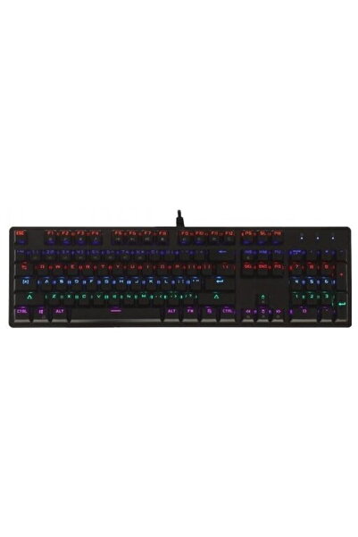 ART cu cablu iluminata RGB mecanica US layout mechanical keyboard AK-51 Negru