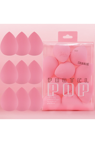 Choice 9 قطع من إسفنجات المكياج الناعمة، محبة للماء، للاستخدام الجاف والرطب، ...