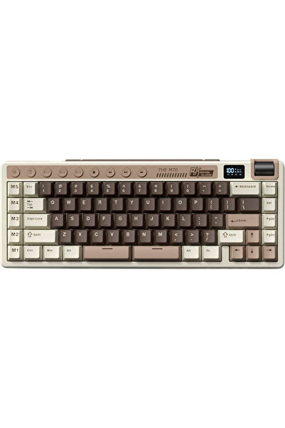 ROYAL KLUDGE RK M70 Beige switch RGB LED USB/USB Wireless/Bluetooth Mocha Grey