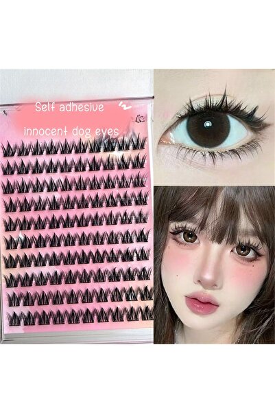 Choice مجموعة رموش MJ-quanxi ذاتية اللصق، 100 مجموعة، مجعدة ورفيعة على شكل رم...