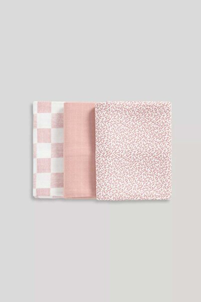 MOTHERCARE 3 Pack Muslin Blankets