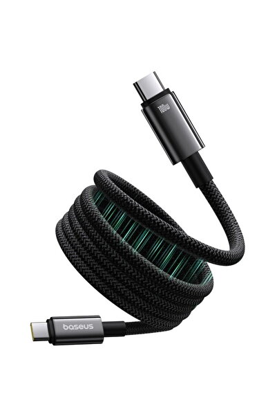 Baseus Cablu de încărcare rapidă USB C la USB C magnetic din tungsten, 1 m, 1...