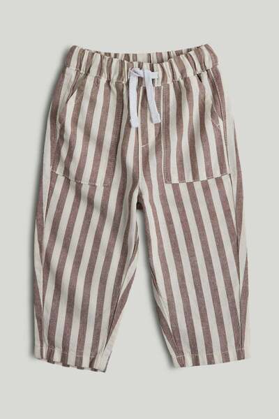 MOTHERCARE Striped Linen Blend Trousers