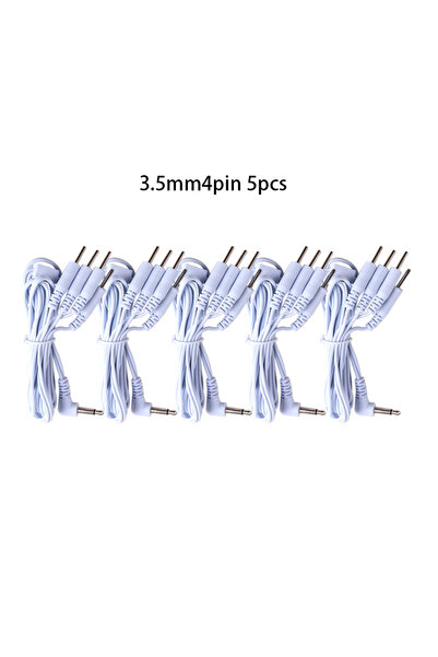 Choice 5pcs 4pin 3.5mm 2 -Pin /4-Pin electrode wire for Machine Massager Elec...