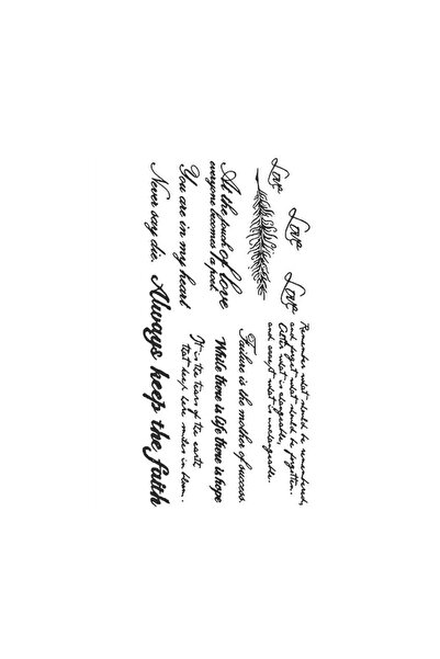 Choice ملصق وشم مؤقت مقاوم للماء بكلمة إنجليزية من Juice Ink، حرف F أسود، ريش...