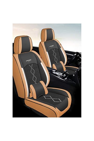CarGuard Set Huse Auto Deluxe, 5 Locuri, Piele Ecologica si Material Textil, ...