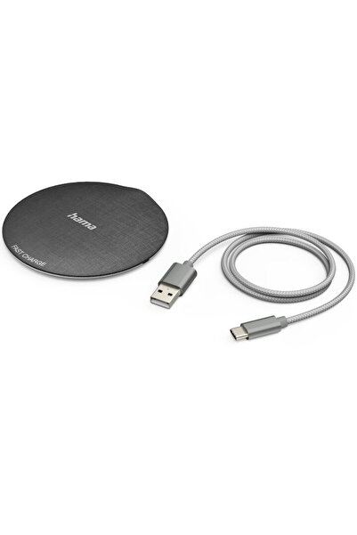Hama USB-C Qi Cablu USB-A la USB-C inclus 10W Negru