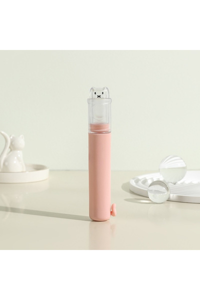 Choice1 طقم فرشاة أسنان وردية اللون قابلة للطي للسفر، قطعة واحدة، 2 في 1 فرشا...