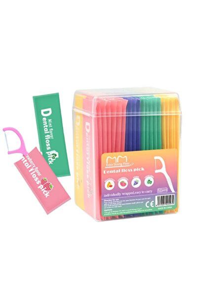 Choice 50pcs 50pcs Ultra-fine Fruit-flavored Dental Floss Disposable Toothpic...