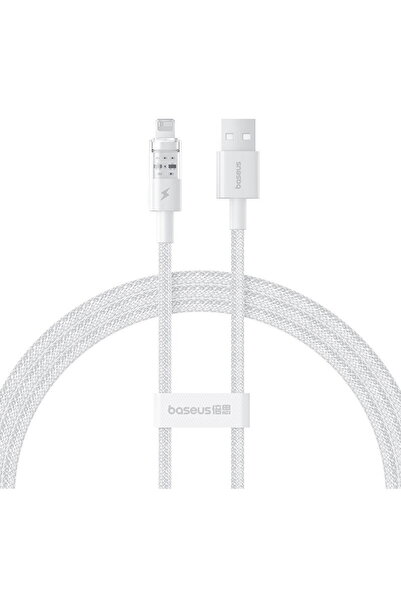 Baseus Gem USB to IP 2.4A fast charging cable 1 m White