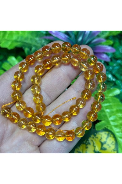 TAŞ UZMANI حجر كوارتز ملون من نوع كيوري سيترين 8 ملم