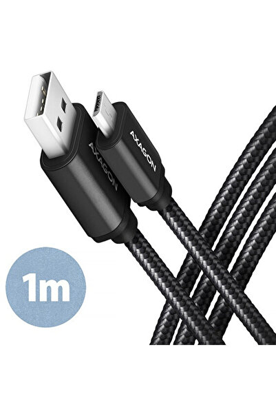 Axagon SPEED, USB Micro USB / USB-A, 2.4A, 100cm, negru