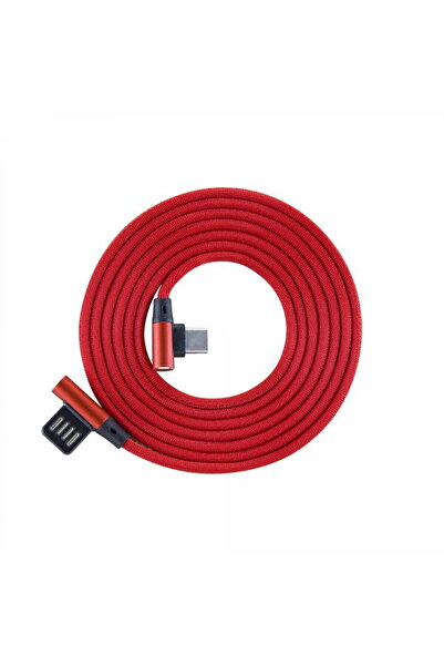 SBOX USB->Type-C 90 m/m 1.5m Type-C-90R strawberry red