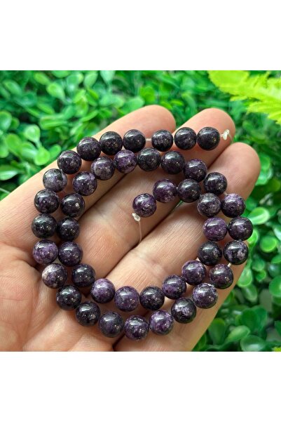 TAŞ UZMANI حجر كوارتز ملون من نوع كيوري ليبيدوليت 8 ملم