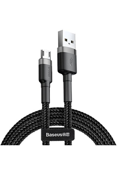 Baseus Cablu micro USB Cafule 1.5A 2m Gri + Negru